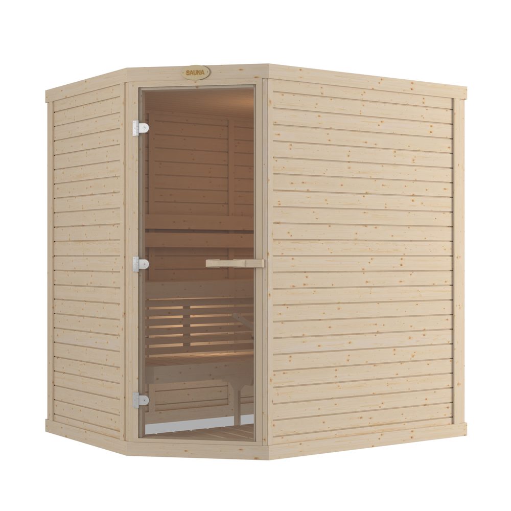 SAWO Indoor Sauna Standard Spruce Corner