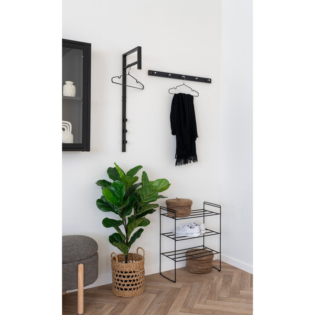 House Nordic Trento väggmonterad klädhängare i svart metall