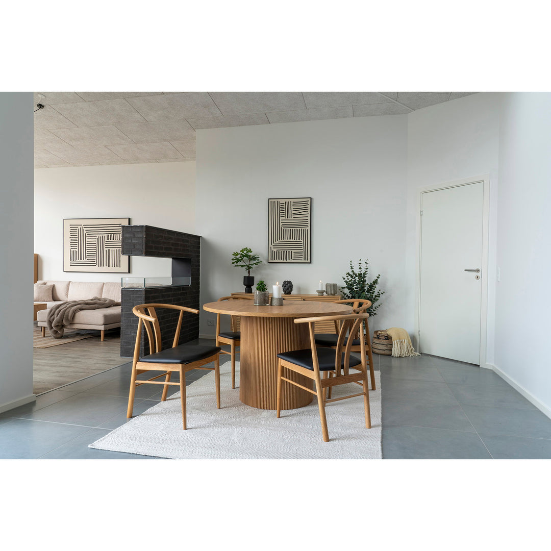 House Nordic Lipari canvastavla nr 1 svart/beige 100 × 140 cm