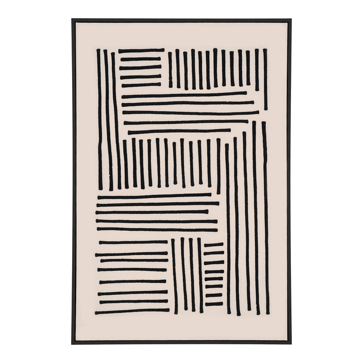 House Nordic Lipari canvastavla nr 1 svart/beige 100 × 140 cm