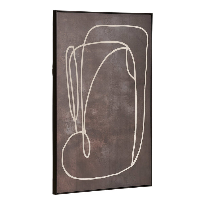 House Nordic Apia canvastavla nr 1 mörkbrun 93 × 123 cm