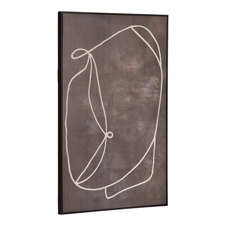 House Nordic Apia canvastavla nr 2 mörkbrun 93 × 123 cm