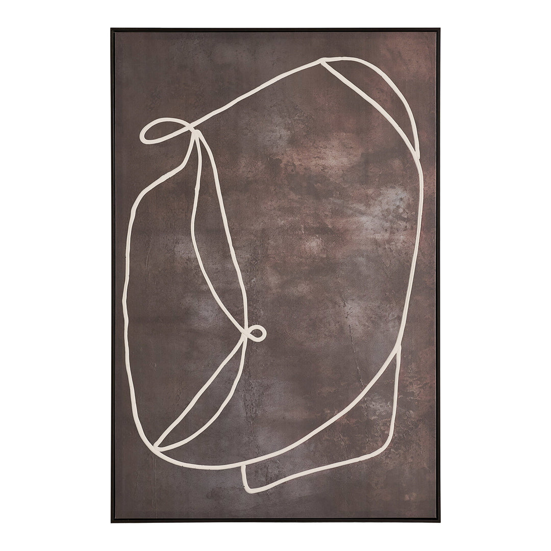 House Nordic Apia canvastavla nr 2 mörkbrun 93 × 123 cm
