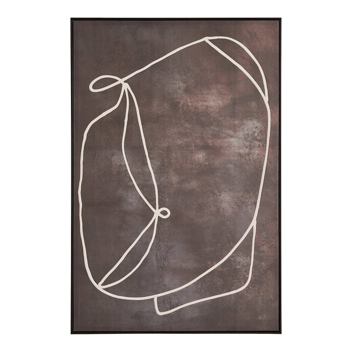 House Nordic Apia canvastavla nr 2 mörkbrun 93 × 123 cm
