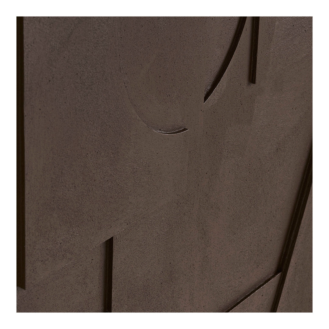 House Nordic Isabella väggdekoration med relief nr 1 brun 70 × 100 cm