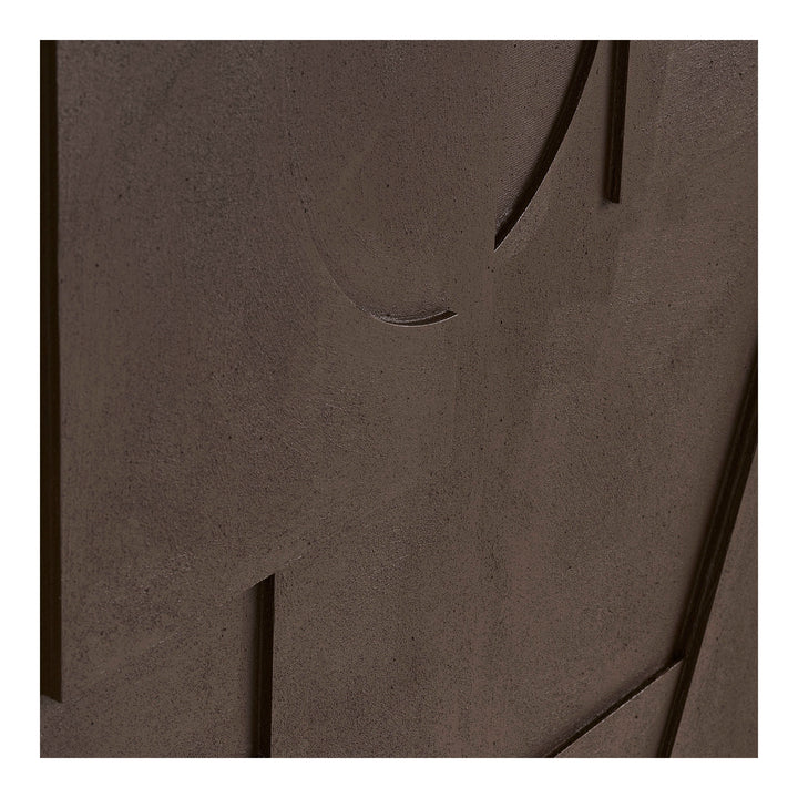 House Nordic Isabella väggdekoration med relief nr 1 brun 70 × 100 cm