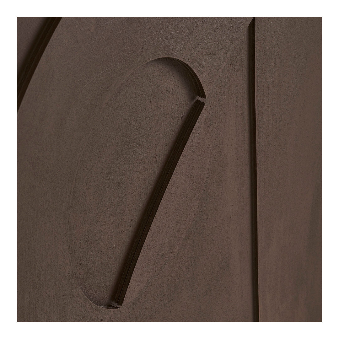 House Nordic Isabella väggdekoration med relief nr 2 brun 70 × 100 cm