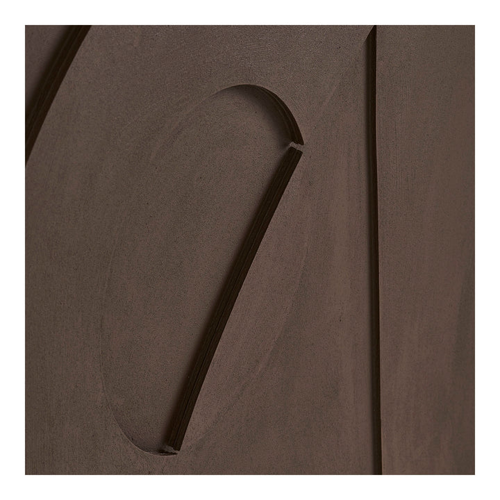 House Nordic Isabella väggdekoration med relief nr 2 brun 70 × 100 cm