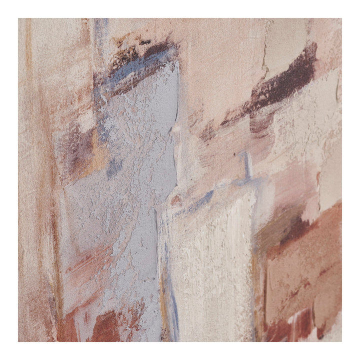 House Nordic Inez canvastavla med handmålade detaljer sand/beige 100 × 150 cm