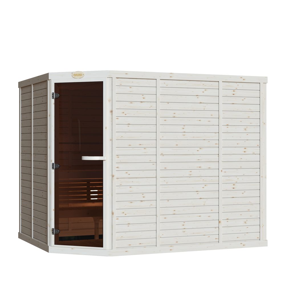 SAWO Indoor Sauna Standard Spruce Corner