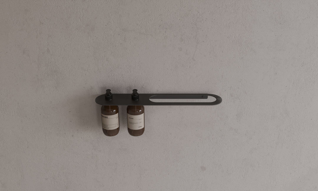 Copenhagen Bath Towel rail with soap shelf