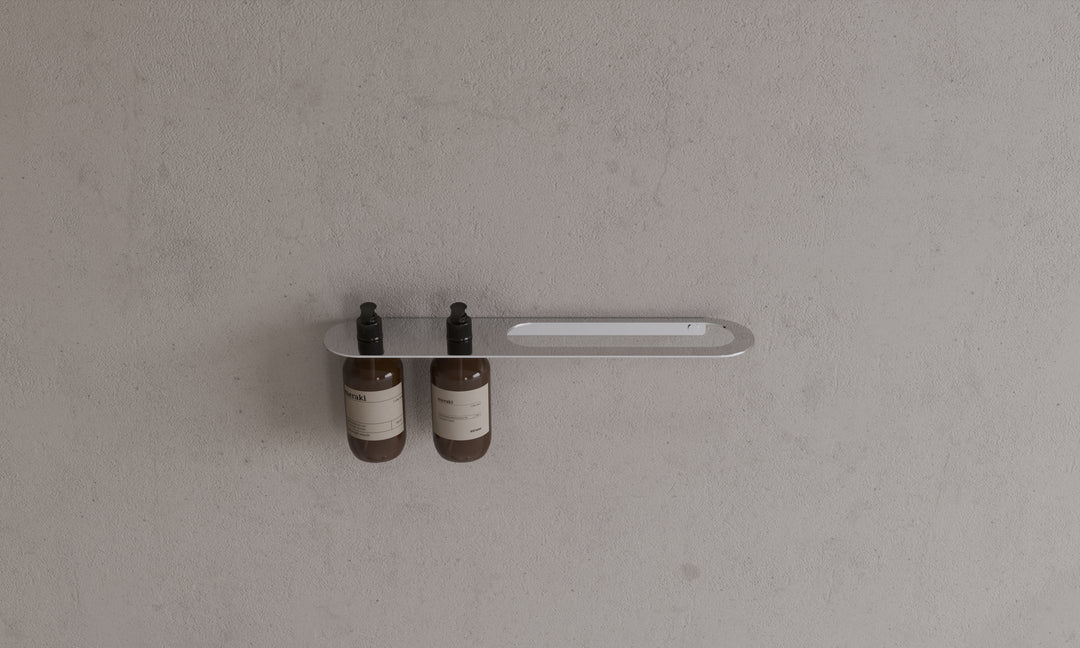 Copenhagen Bath Towel rail with soap shelf