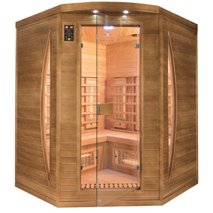 Bastu France Sauna Spectra 3-sitsig vinkel