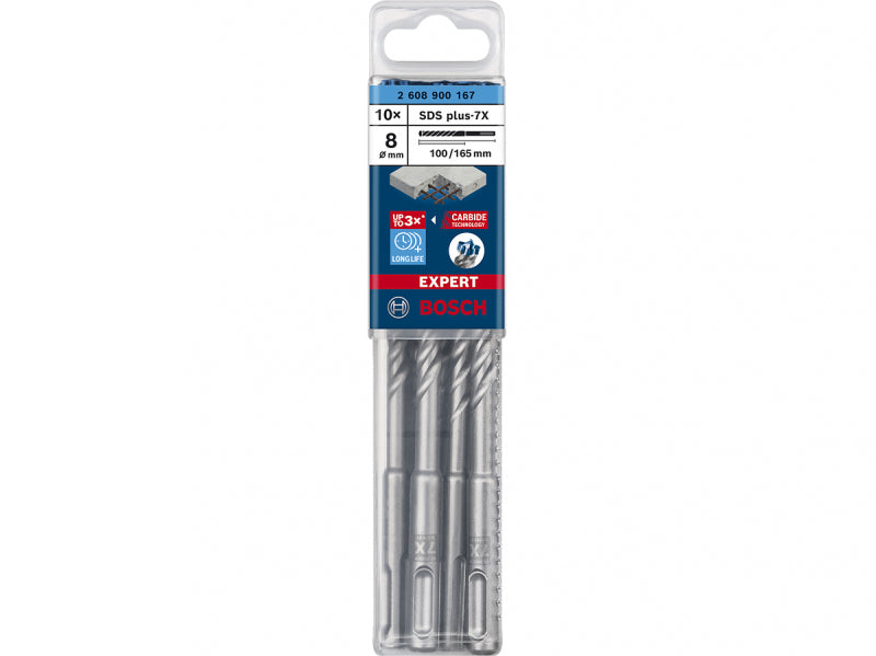 Bosch SDS-borrset 8x100x165mm 10-pack