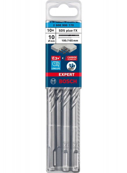 Bosch SDS-borrset 10x100x165mm 10-pack