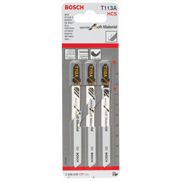 Bosch Sticksågsbladssats T113A 3-pack