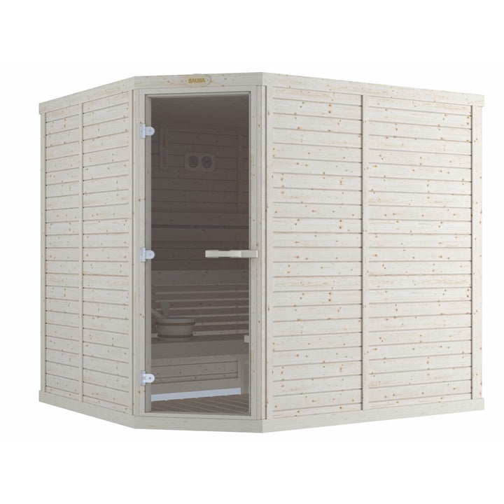 SAWO Indoor Sauna Standard Spruce Corner