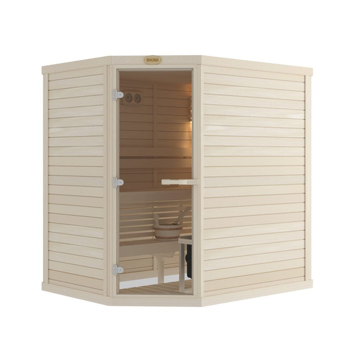 SAWO Indoor Sauna Standard Aspen corner