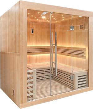 Bastu Holl's Utopia komplett med värmare och stenar 4-sitsig 6kW