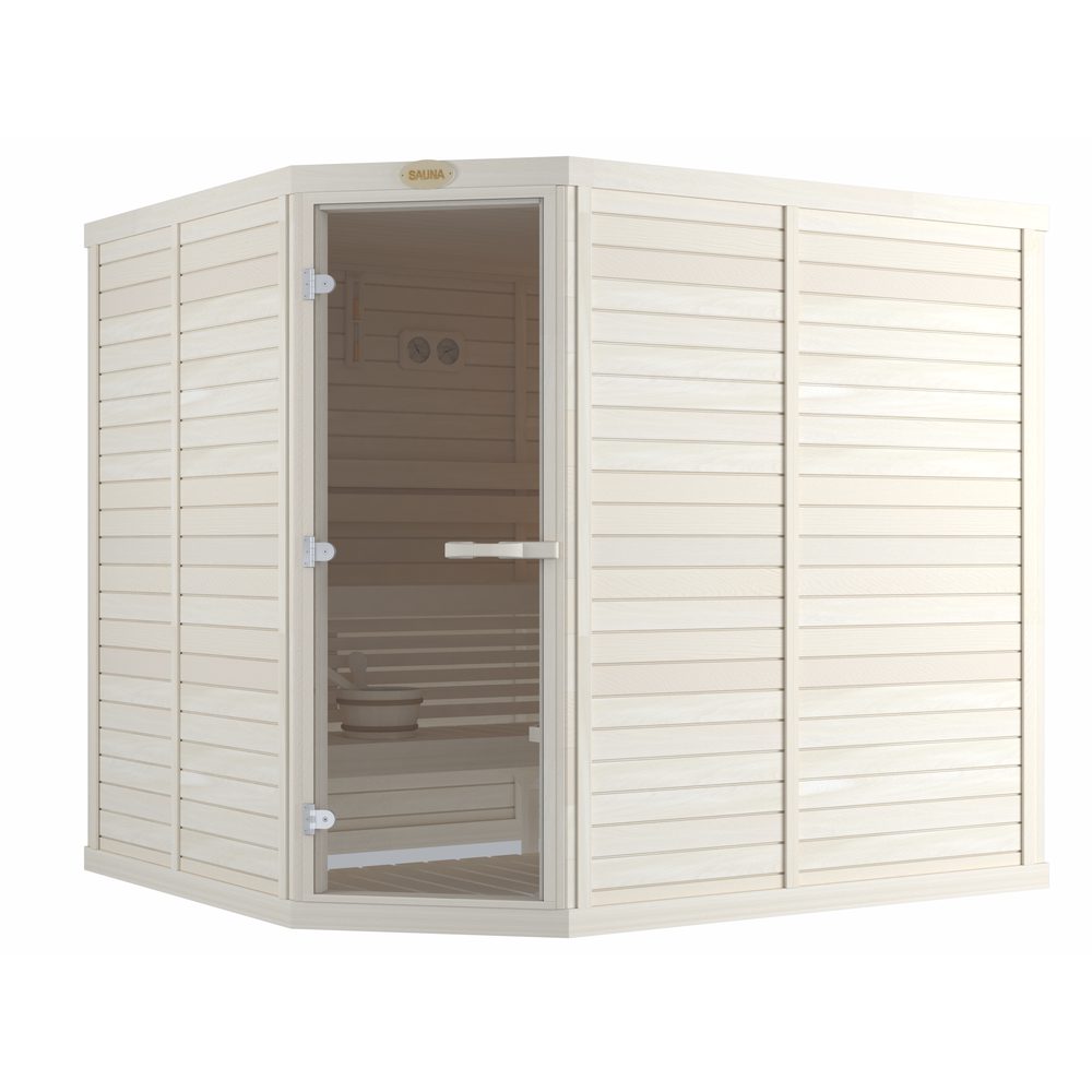 SAWO Indoor Sauna Standard Aspen corner