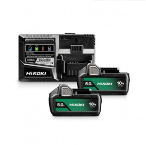 Hikoki Laddare med 2 batteri