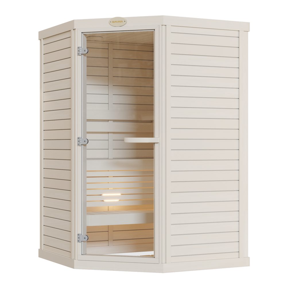 SAWO Indoor Sauna Standard Aspen corner