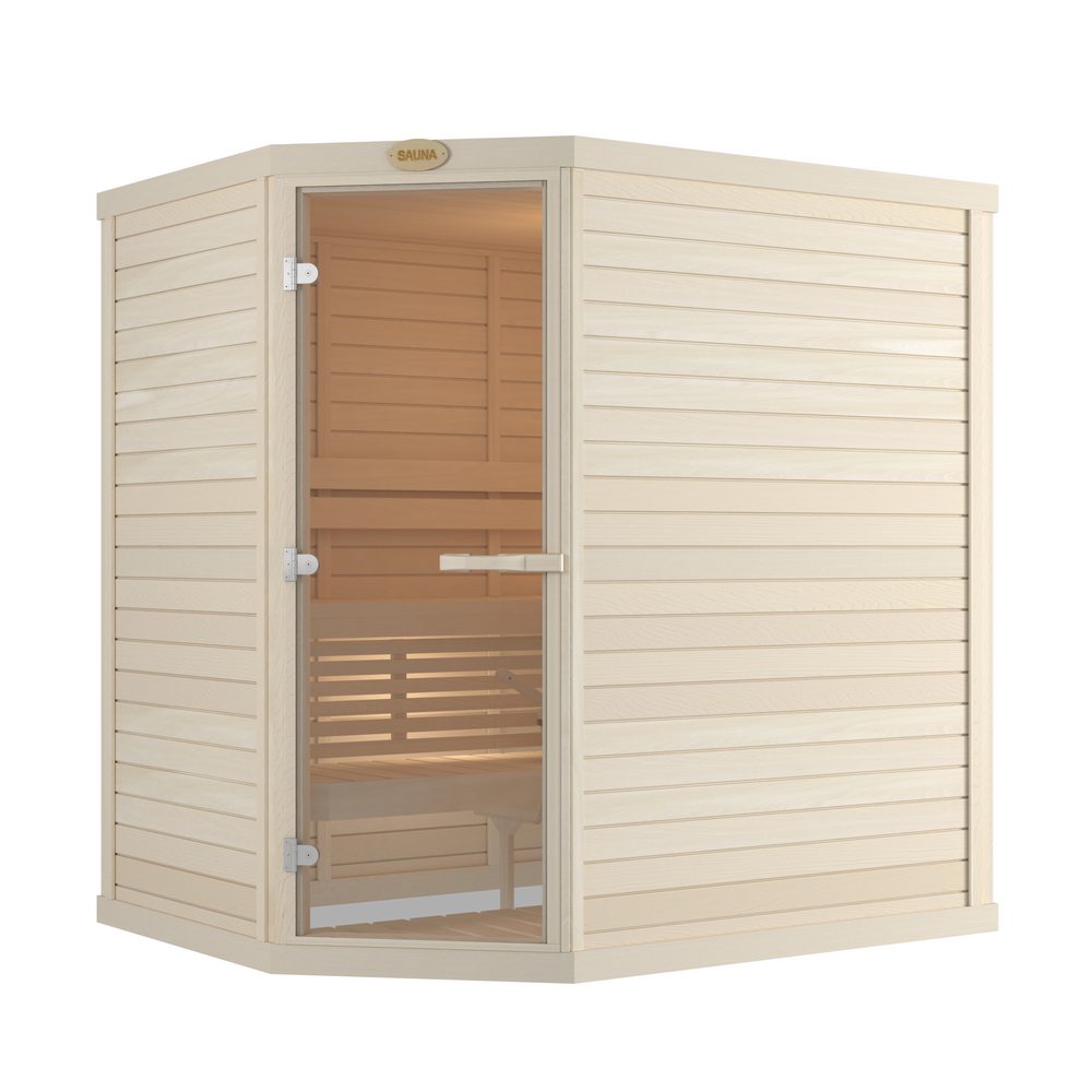 SAWO Indoor Sauna Standard Aspen corner