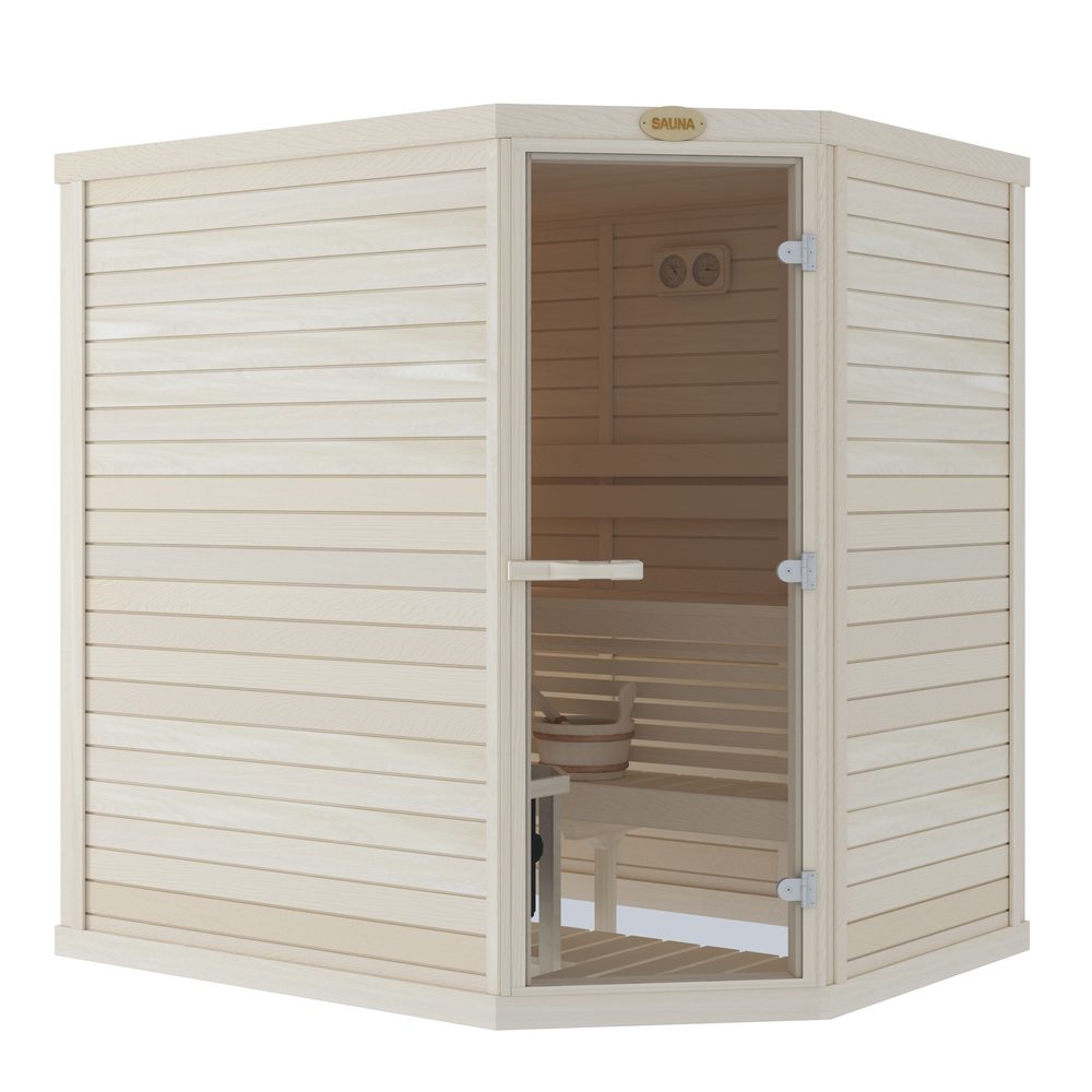 SAWO Indoor Sauna Standard Aspen corner