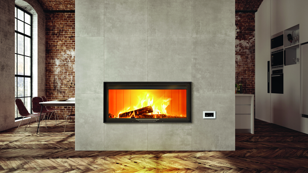 Lacunza Itaca 120 ECO kamininsats i miljö