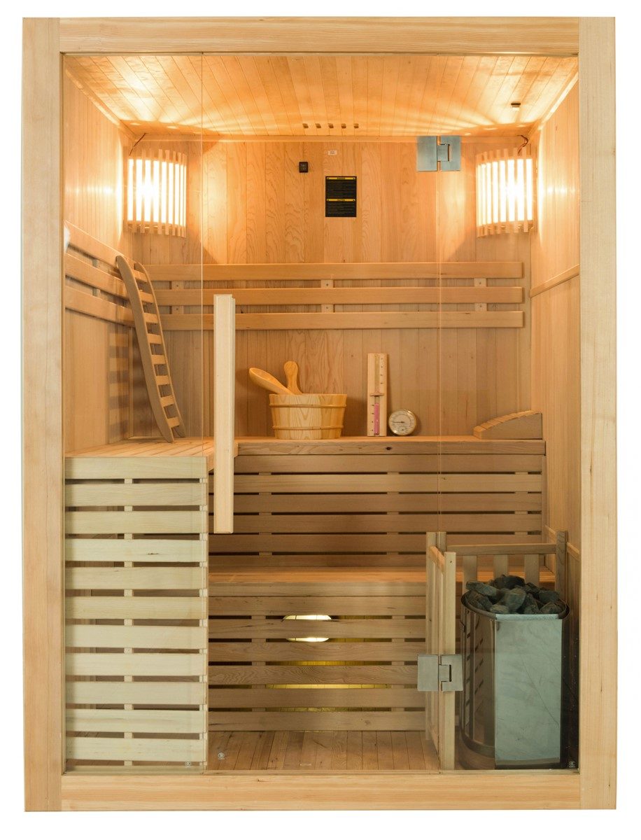 Bastu France Sauna Sense komplett paket 4-sitsig, 4,5 kW