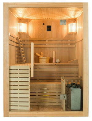 Bastu France Sauna Sense komplett paket 4-sitsig, 4,5 kW