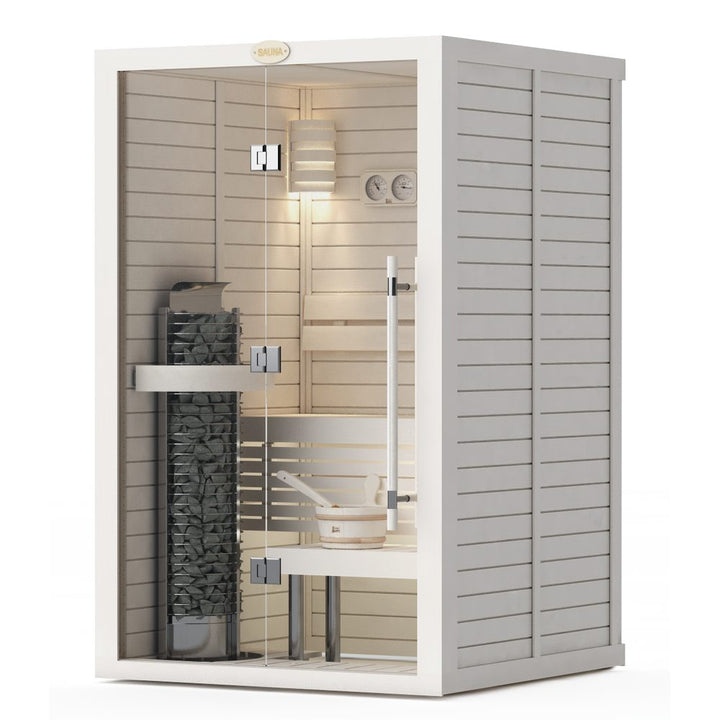 SAWO Indoor Sauna Glass Front Aspen