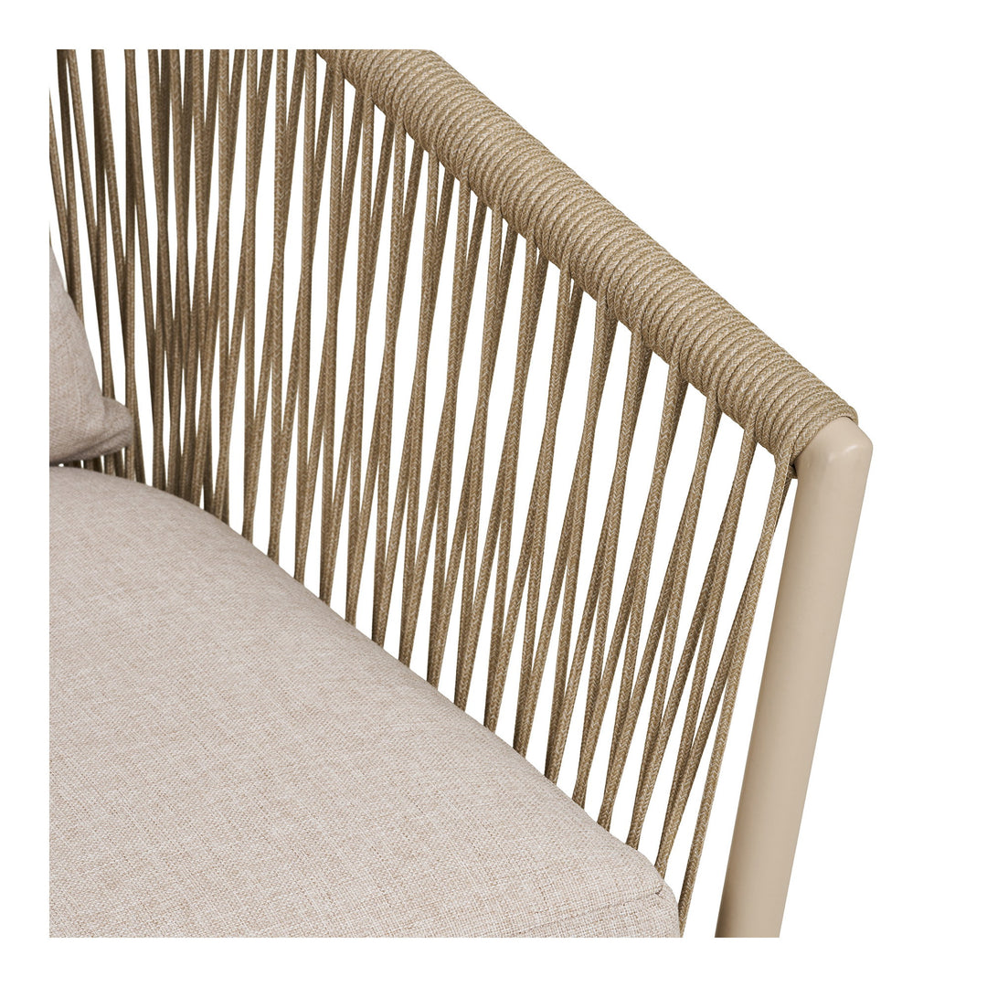House Nordic Salerno sandfärgad utestol med sittdyna