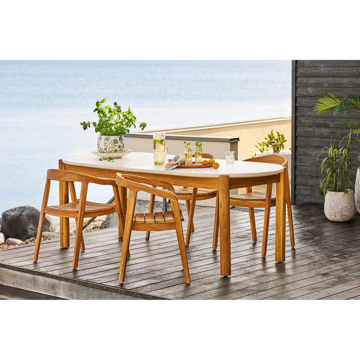 House Nordic Otero utestol i naturfärgad teak