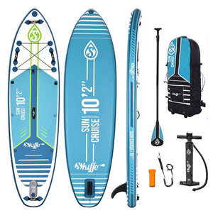 Skiffo SUNCRUISE 10'2" – Uppblåsbar SUP med fäste för kajaksits