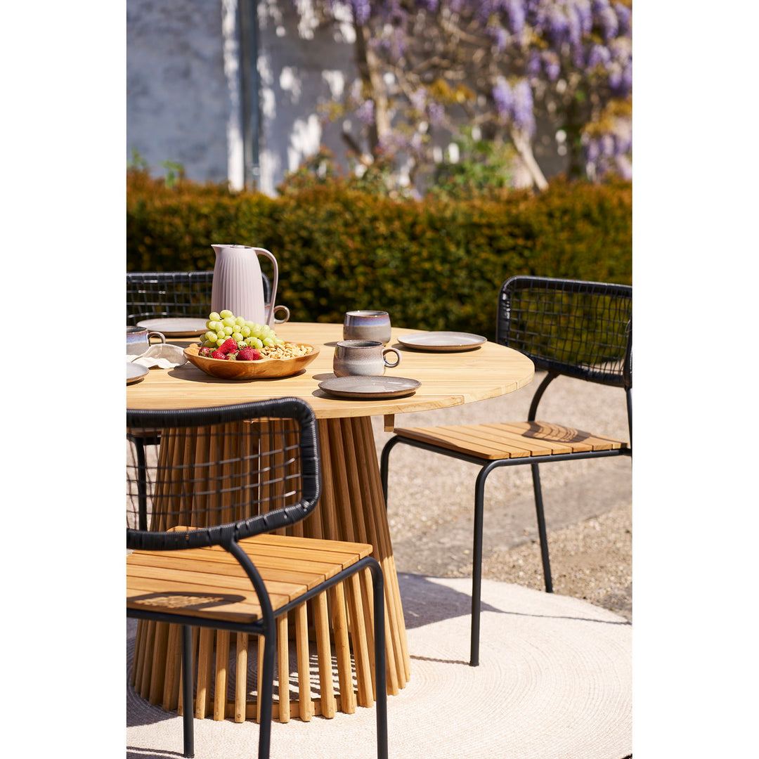 House Nordic Lorca matbord teak natur Ø120 cm