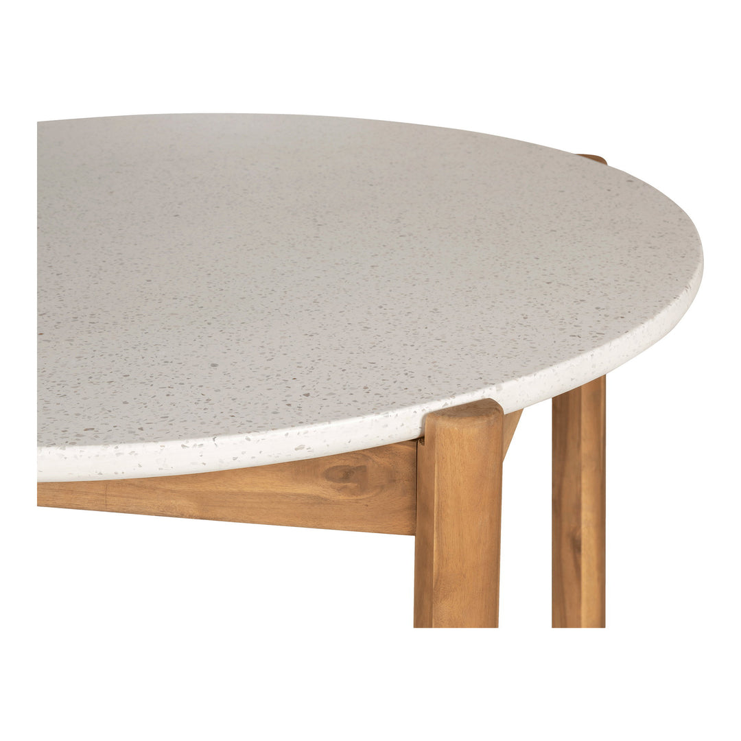 House Nordic Terracina runt matbord i akacia och terrazzo