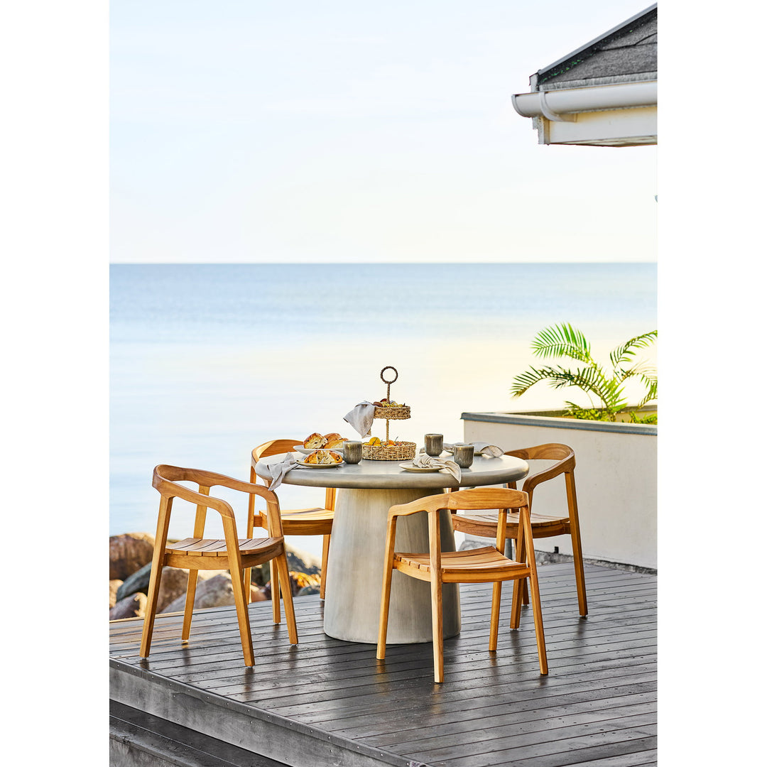 House Nordic Bonnet runt matbord Ø120 cm – grå