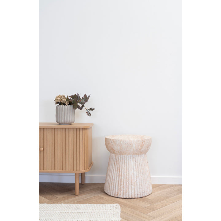 House Nordic Bonn sidobord natur Ø37 cm