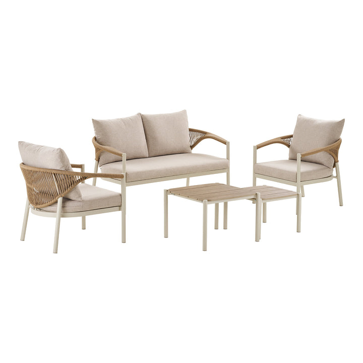 House Nordic Abela loungeset – sand/natur