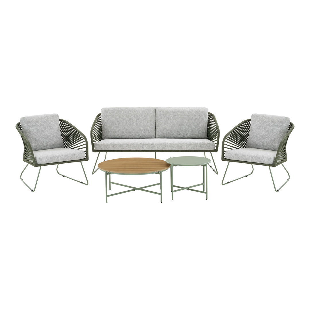 House Nordic Novella loungeset grå/grön