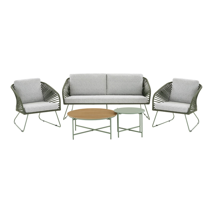 House Nordic Novella loungeset grå/grön
