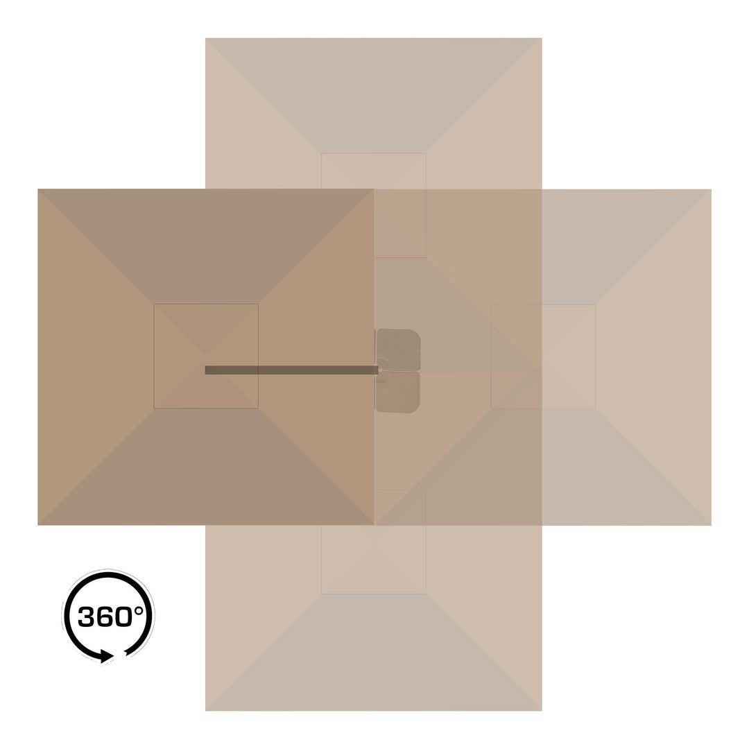 House Nordic Baza hängparasoll – sand