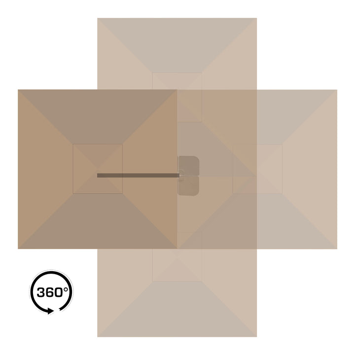 House Nordic Baza hängparasoll – sand