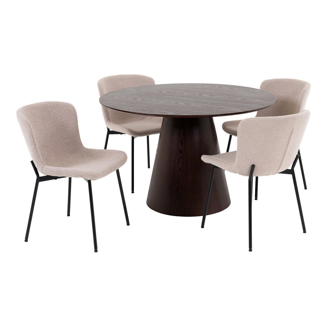 House Nordic Bolton &amp; Maceda matgrupp med 4 stolar