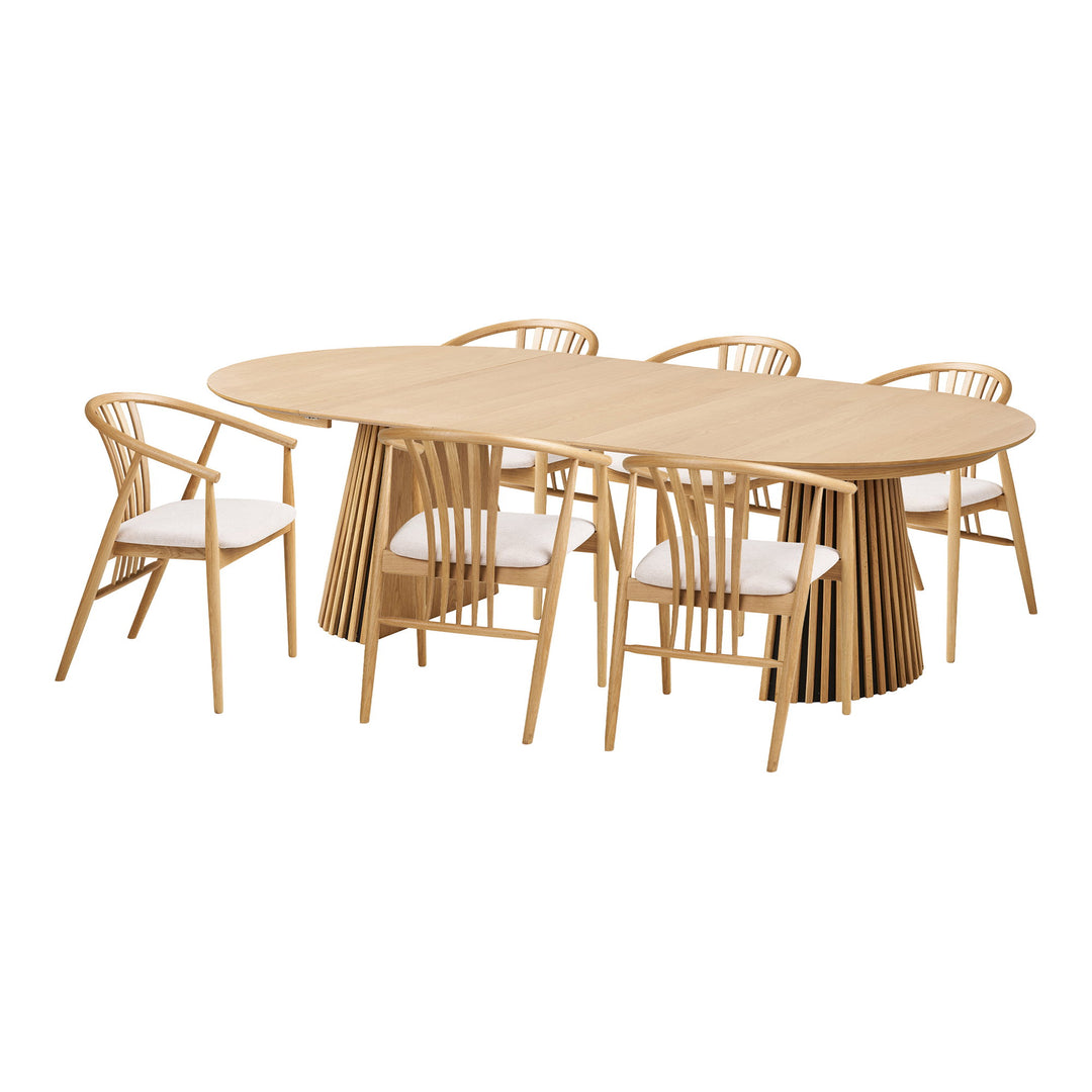 House Nordic Osaka &amp; Agustin matgrupp med 6 stolar