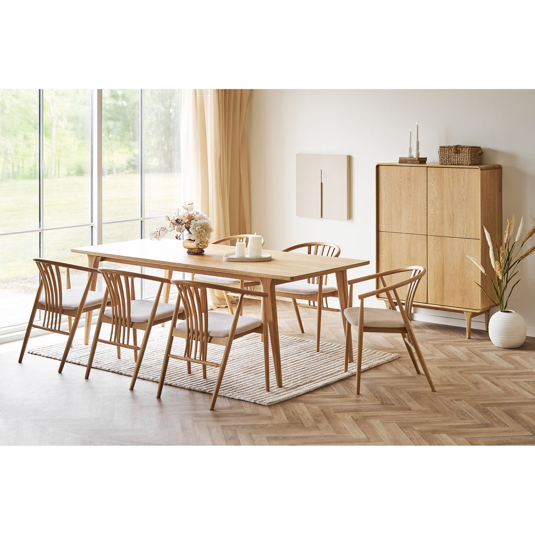 House Nordic Darwin &amp; Agustin matgrupp med 6 stolar