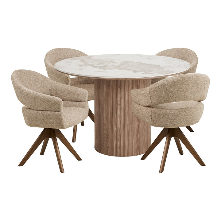 House Nordic Athens &amp; Dover matgrupp med 4 stolar