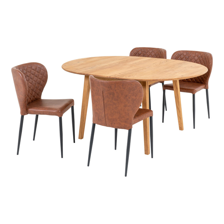 House Nordic Metz &amp; Pisa matgrupp med 4 stolar