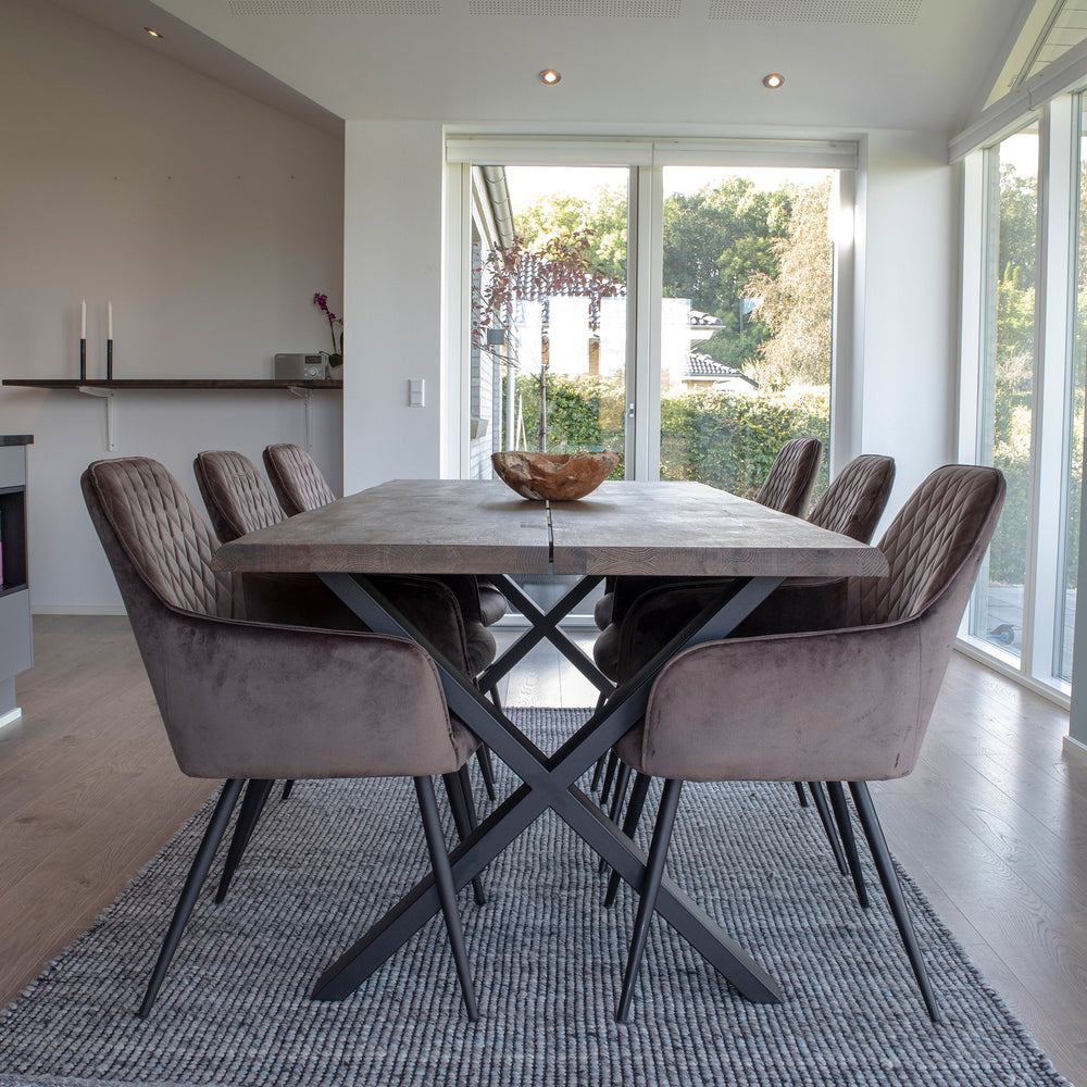 House Nordic Toulon & Harbo matgrupp med 6 stolar
